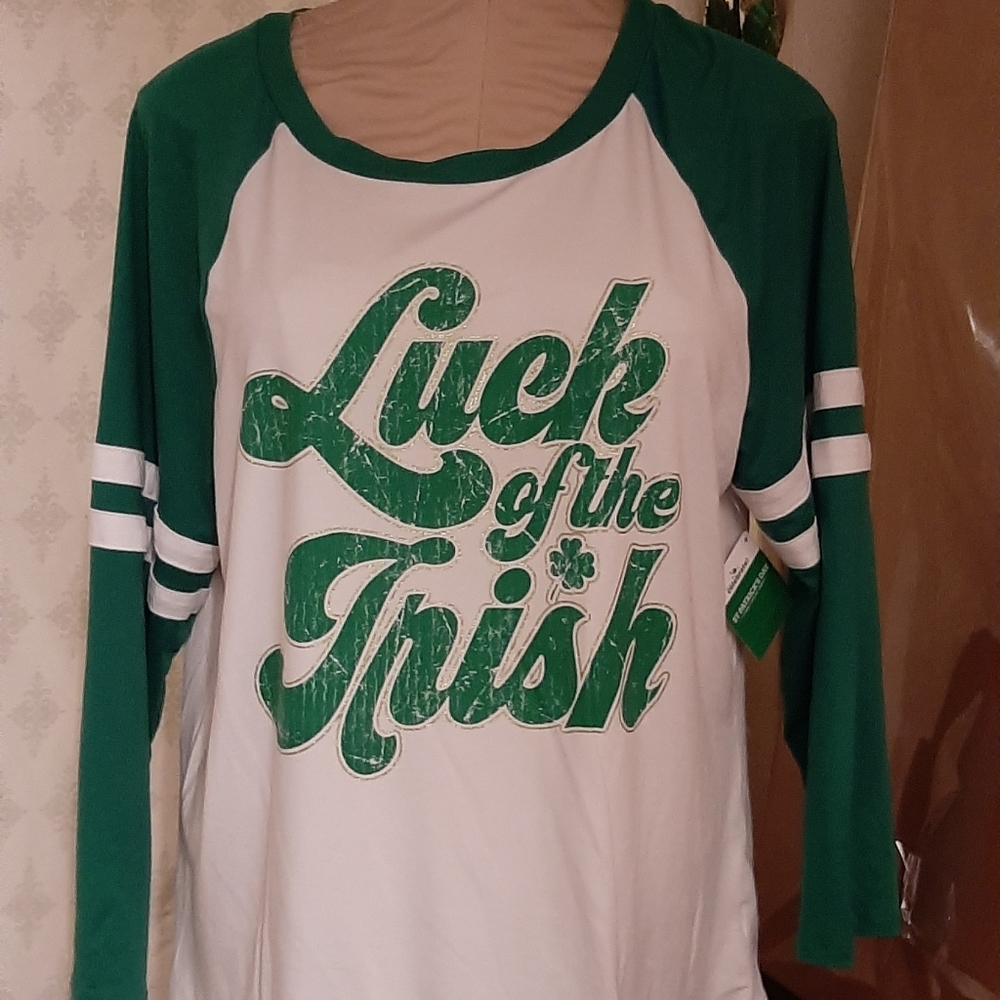 Luck of Irish baseball Tshirts